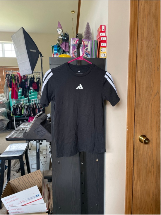 Adidas Other - Boys Adidas Short Sleeve Tee Black White Size M